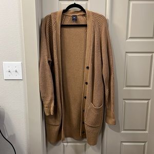 Gap Shaker Stitch Cream Caramel Chunky Cardigan